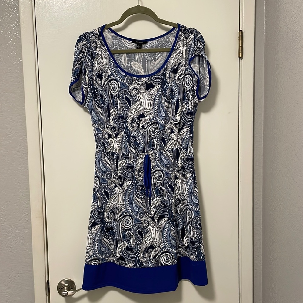Patterned Espresso Dress Size L